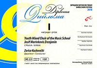 Music School Josif Marinkovic Zrenjanin Diploma