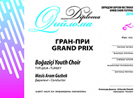 Boğaziçi Youth Choir Diploma