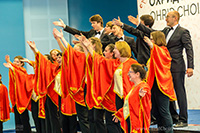 Moscow leading creative collective choir Vozrozhdeniye