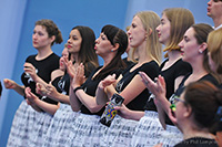 Moscow leading creative collective choir Vozrozhdeniye