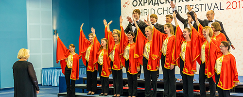 Moscow leading creative collective choir Vozrozhdeniye