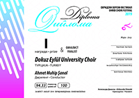 Dokuz Eylül University Choir Diploma